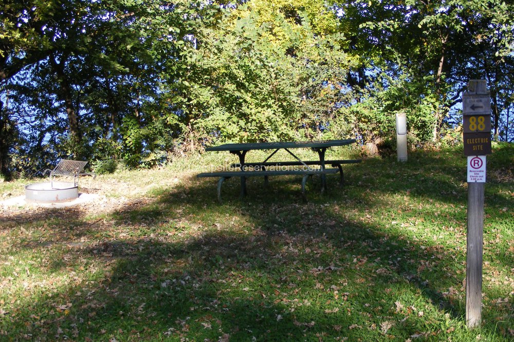 Campsite 088 in Marble Beach State Park Campground at Marble Beach